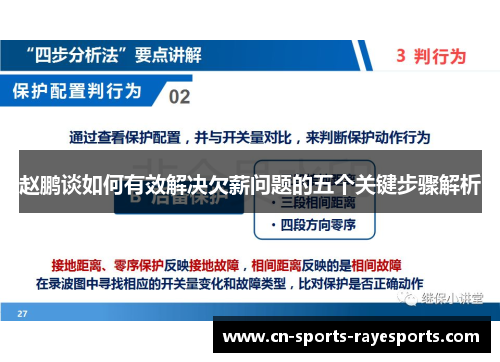赵鹏谈如何有效解决欠薪问题的五个关键步骤解析